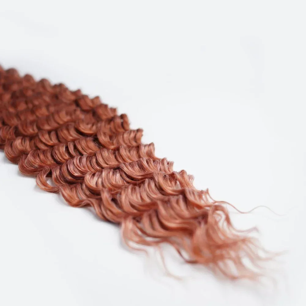 Onda de água Twist Crochet cabelo, trança sintética, Ombre, loira, rosa, onda profunda trança, extensão, 150g, 22\