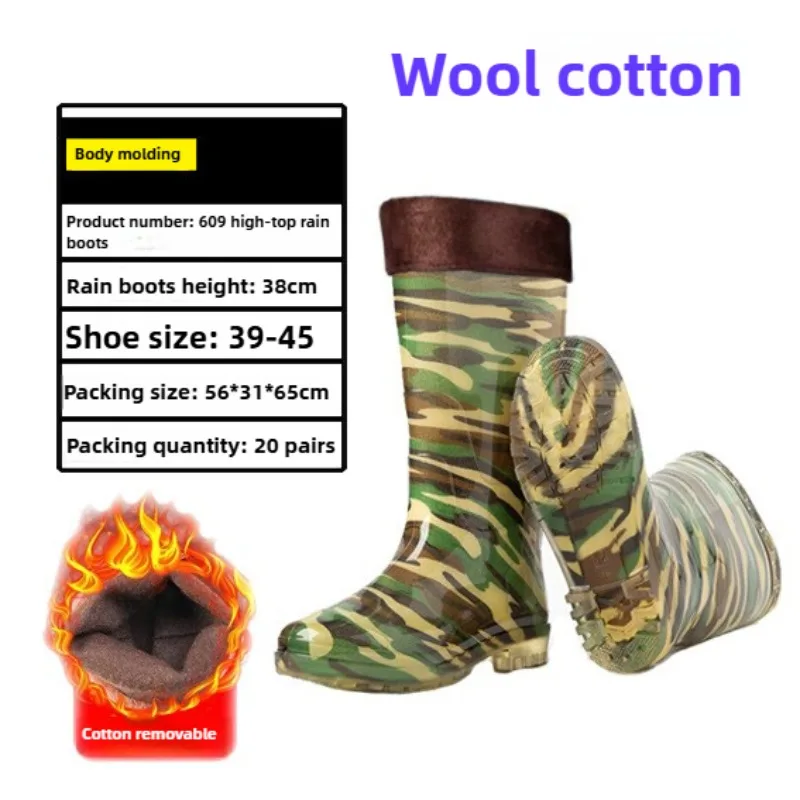 أحذية أمان للرجال أحذية المطر البلاستيكية السوداء للرجال، أحذية عالية مقاومة للماء غير قابلة للانزلاق Zapatos De Seguridad De Hombre #2