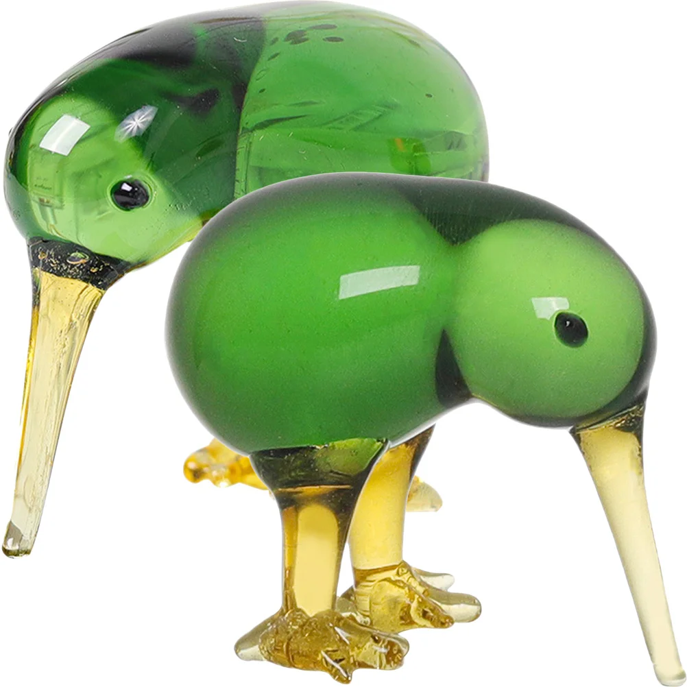 

2Pcs Crystal Bird Decoration Exquisite Small Tabletop Ornament Home Office Car Relaxing Decor Gift Idea Bird Statue