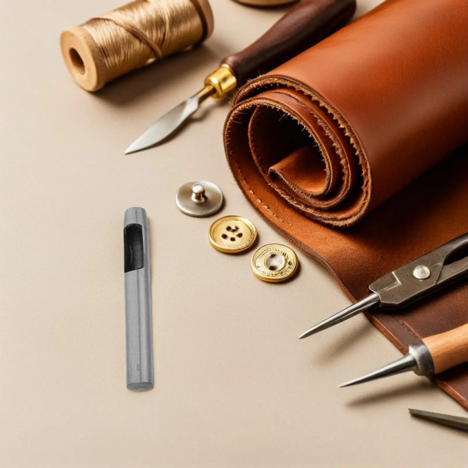 

Набор из 2-х круглых дыроколов 10 мм для точной вырезки отверстий в ремнях, часовых ремешках, сумках, для рукоделия и DIY-проектов