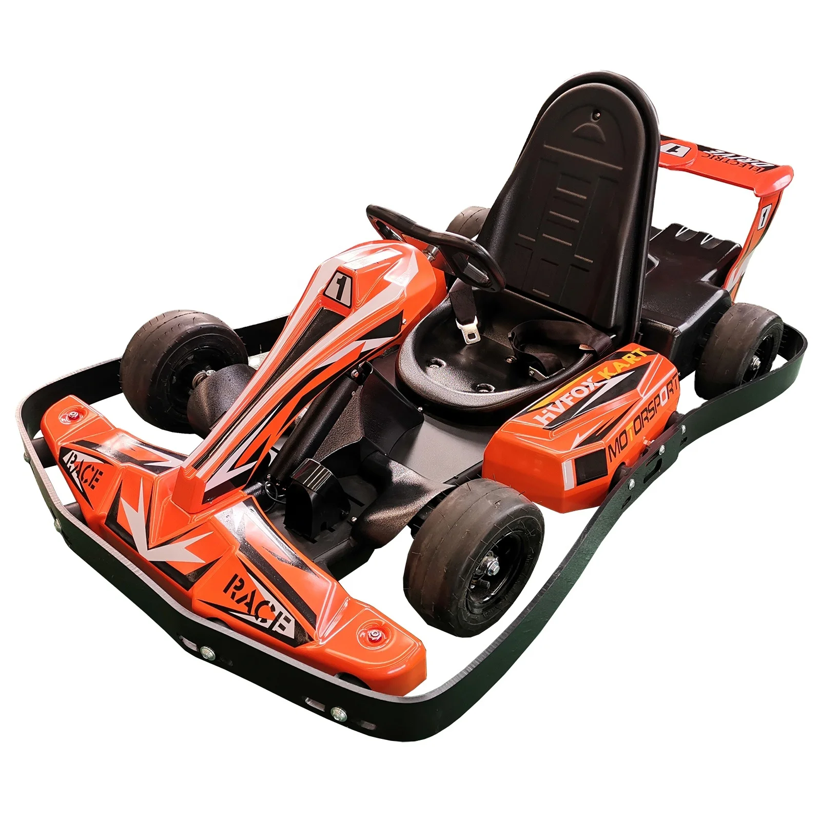

HVFOX Professional Dual Motor Drive 2023, гоночный картинг с одним сиденьем для детей