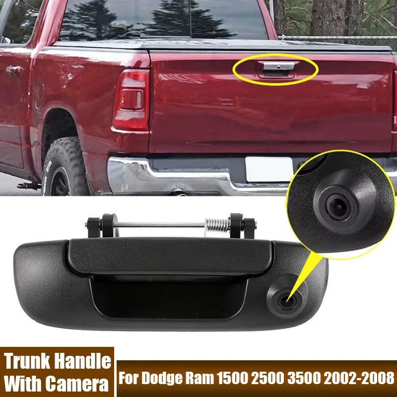 New Tailgate Trunk Handle With Reversing Wide-angle Camera For Dodge Ram 1500 2500 3500 2002-2008 Exterior Parts Car Accessories