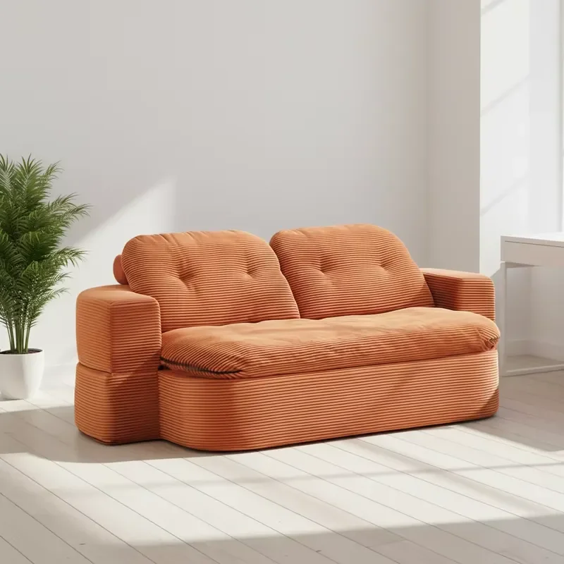 Custom Modern Compression Sofa Bed with Adjustable Features Durable Design for Living Rooms Frameless Structure Sofa