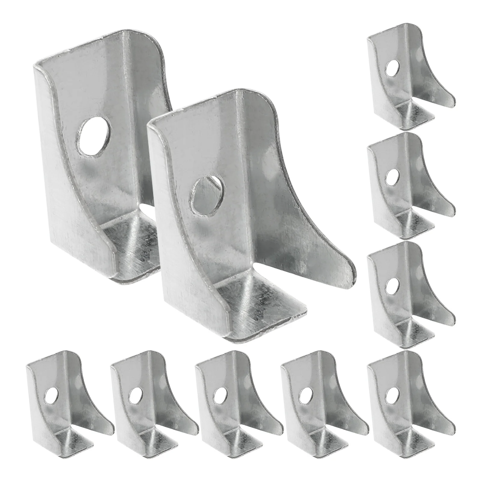 

10 Pcs Shelf Clips for Metal Shelving File Cabinet Accessories Storage Bookshelf Pegs Heavy Duty Thickened Iron Easy