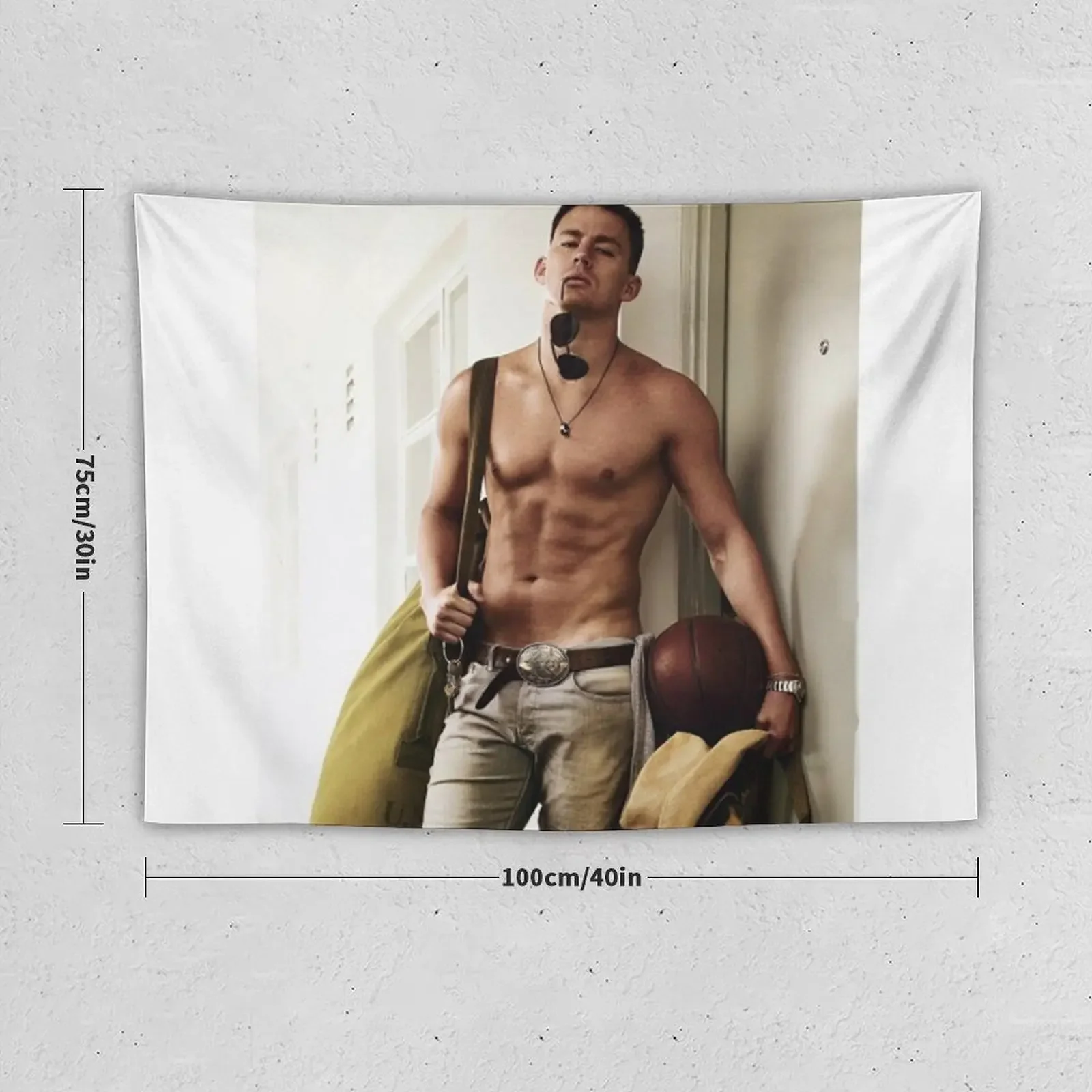 CHANNING TATUM SHIRTLESS Tapestry Aesthetic Home Decor Decorative Wall Mural Tapestry