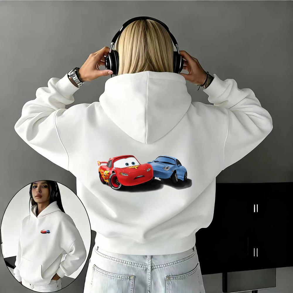 

Основное изображение McQueen и Салли в осенне-зимнем гоночном сезоне Диснея — женская толстовка с капюшоном с принтом из 100% чистого хлопка