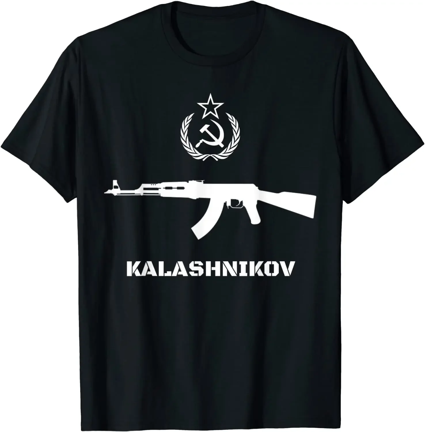 

Vintage Soviet Kalashnikov AK-47 USSR Russian Gun Rifle Men T-Shirt Short Sleeve Casual 100% Cotton O-Neck Summer Shirt
