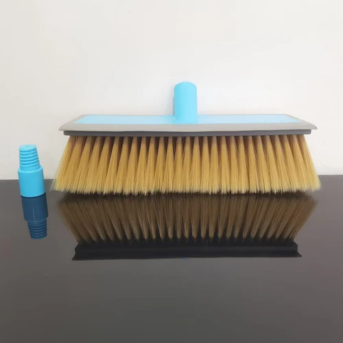 Imagen 2 del producto Cepillo de lavado de coches, cabezal de cepillo de espuma de 26cm, fregona para lavado de coches, cepillo de pelo largo de plástico, cepillo de limpieza multifuncional para lavado de coches en casa