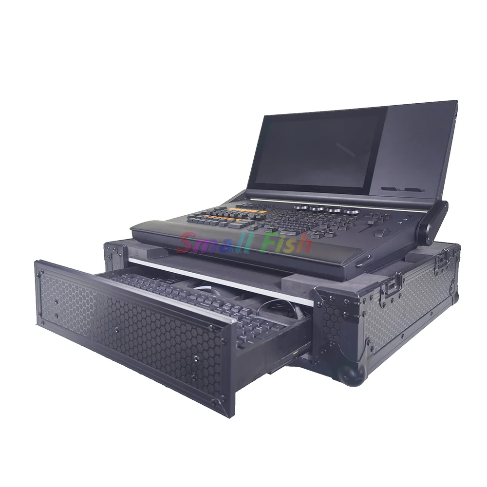 Imagem -03 - Fader Elétrico com Rgb Back Lighting Command Wing Touch Screen i7 Feixe de Cpu Controlador a2 Luzes do Palco Dmx Console Flight Case Mais Novo