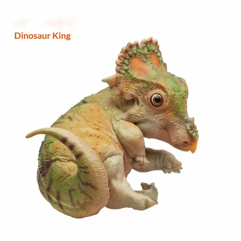 Modelo de dinosaurio Sinoceratops Aqi, figura coleccionable prehistórica, compañero de crecimiento, número 27, decoración de escritorio para coleccionistas de dinosaurios