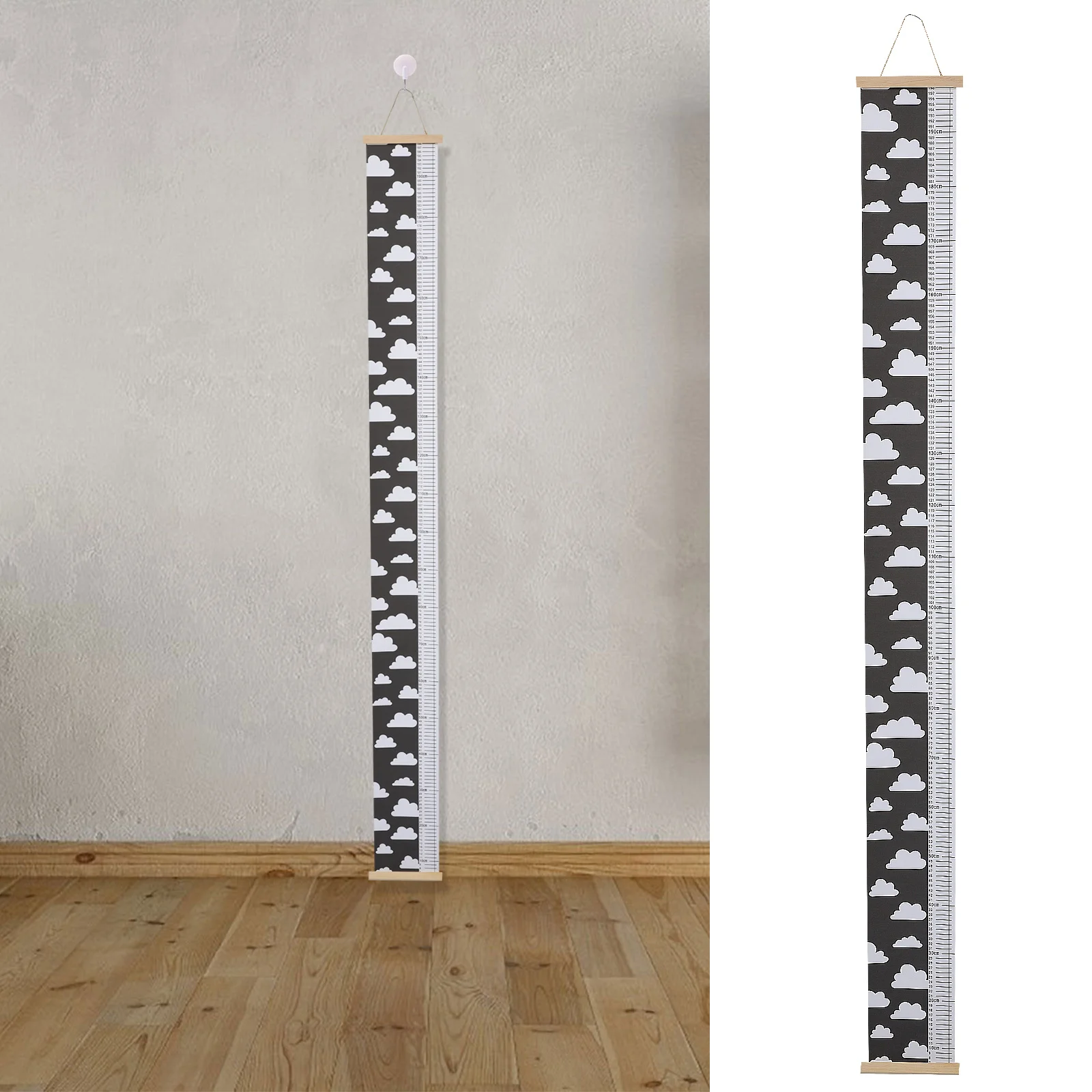 

Height Measuring Ruler Cartoon Style Kids Growth Height Chart Wall Hanging Durable Waterproof Measurement Tool