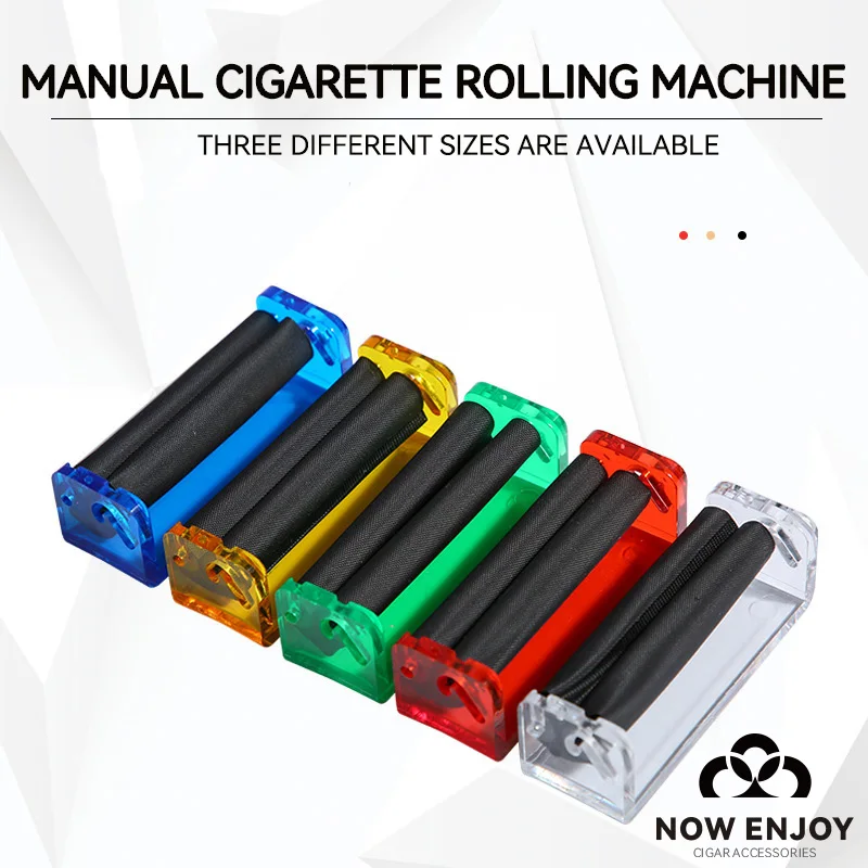 

NOW ENJOY Plastic Cigarrate Roller Rolling Machine Herbal Herb Tobacco Manual Rolling Machine Mini Smoking Accessories