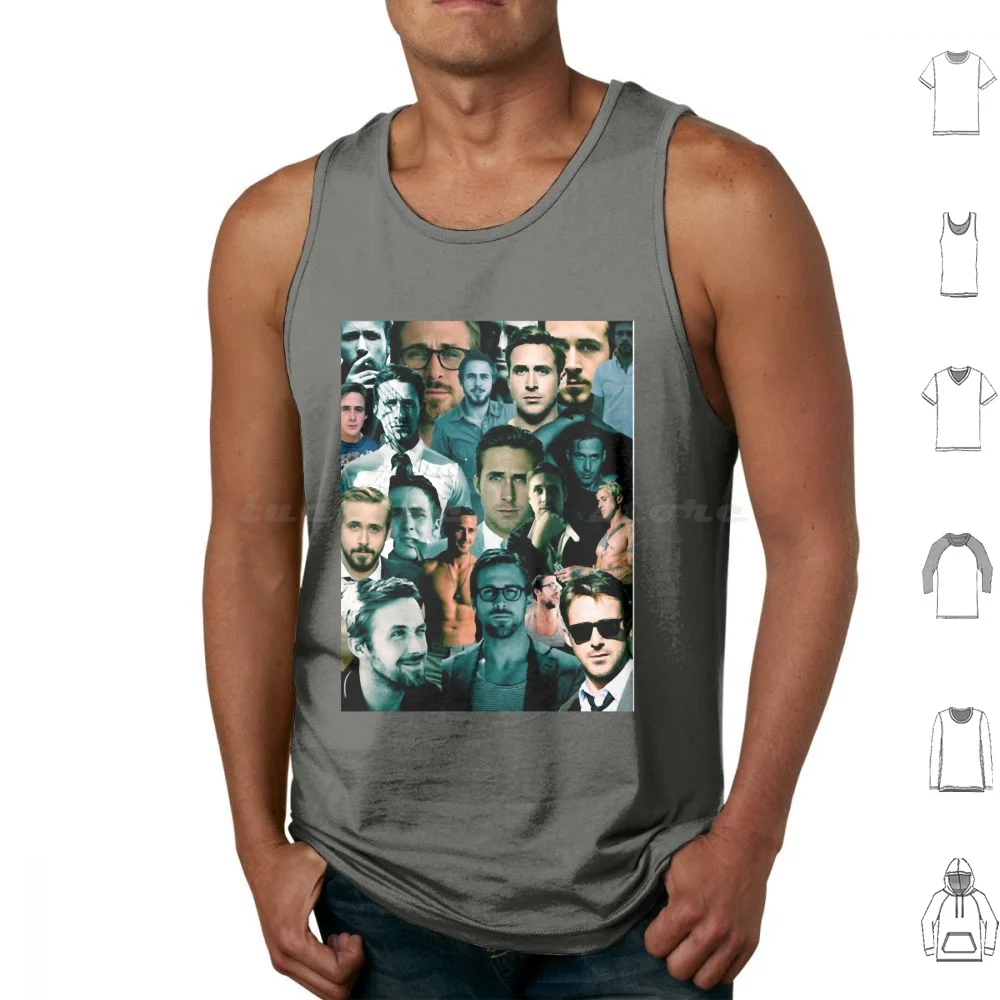 Funny Gift Ryan Canadian Gosling Singer Cute Gift Tank Tops Print Cotton Funny Ryan Canadian Gosling Singer Cute Ryan