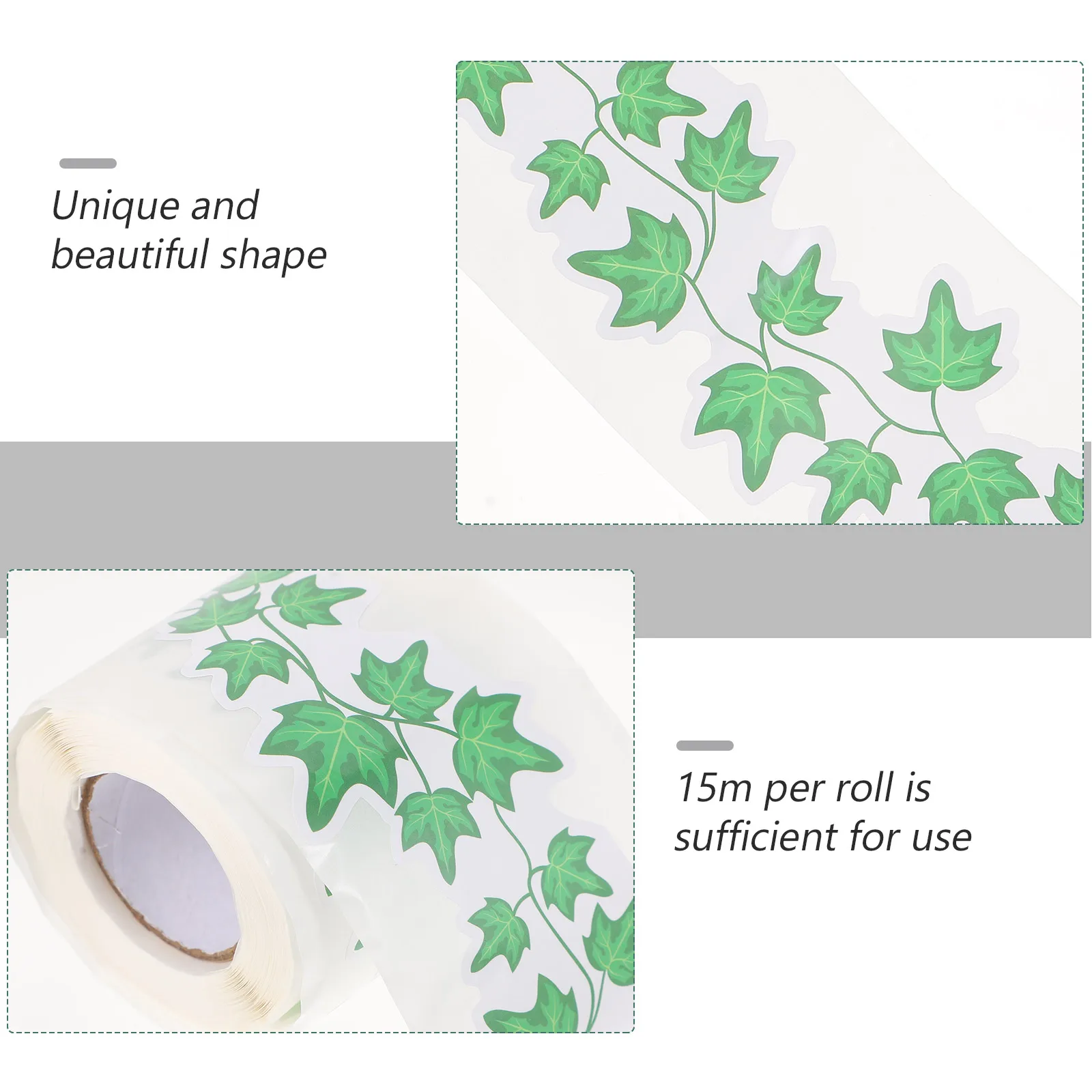 

1 Roll Green Leaf Border Stickers School Classroom Bulletin Board Wall Decorative Trim Self-Adhesive Diy Decoration For