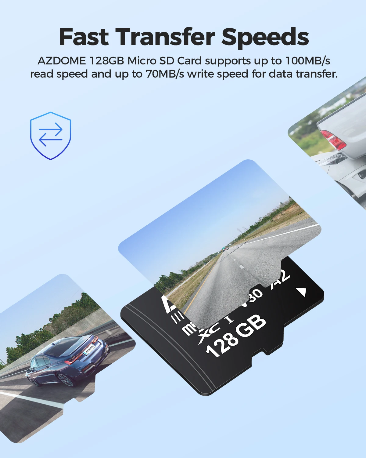 Original Flash Micro SD Card 32GB 64GB 128GB 256GB High Speed Memory Card USH-3 TF Card For LINGDU Dash Cam Adapters Class 10