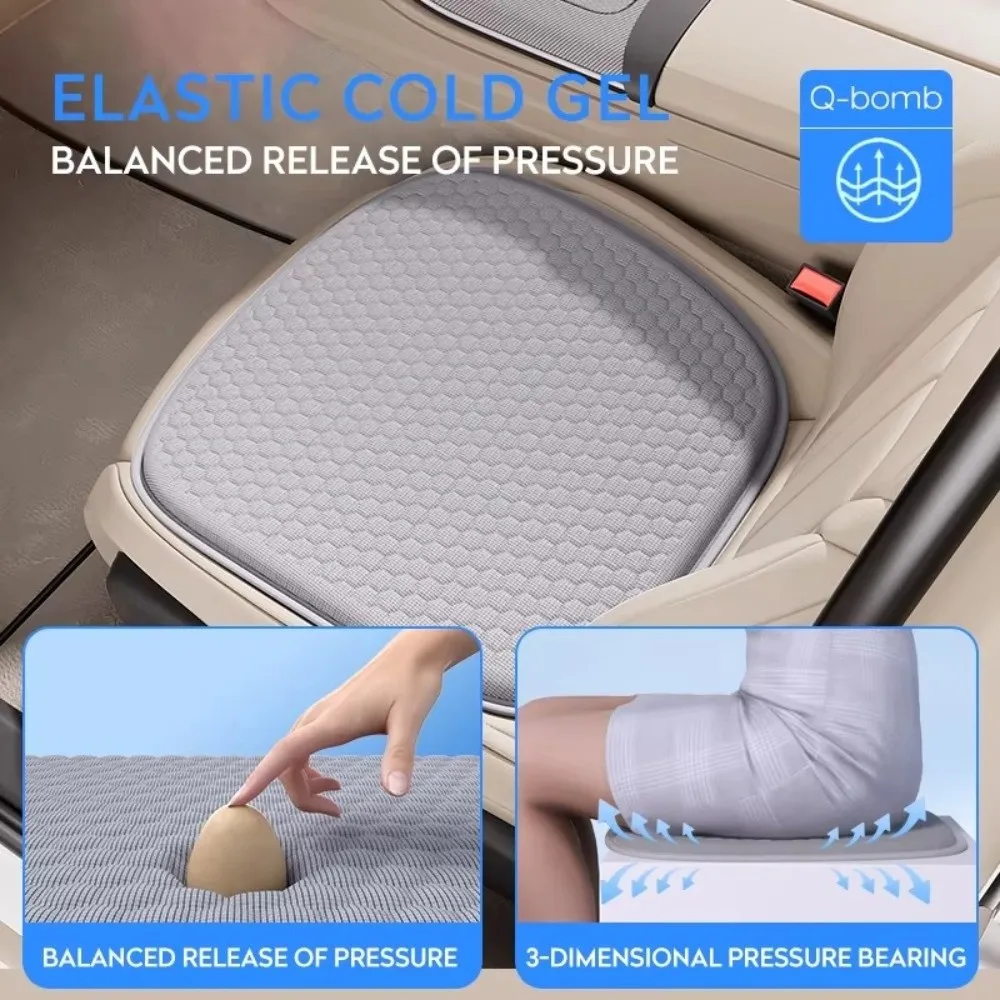 Universal Fit Car Seat Cover​ ​Elastic Sponge Fabric​ ​Sweat Absorption​ ​Cooling Seat Cushion​ ​Cooling & Breathable​