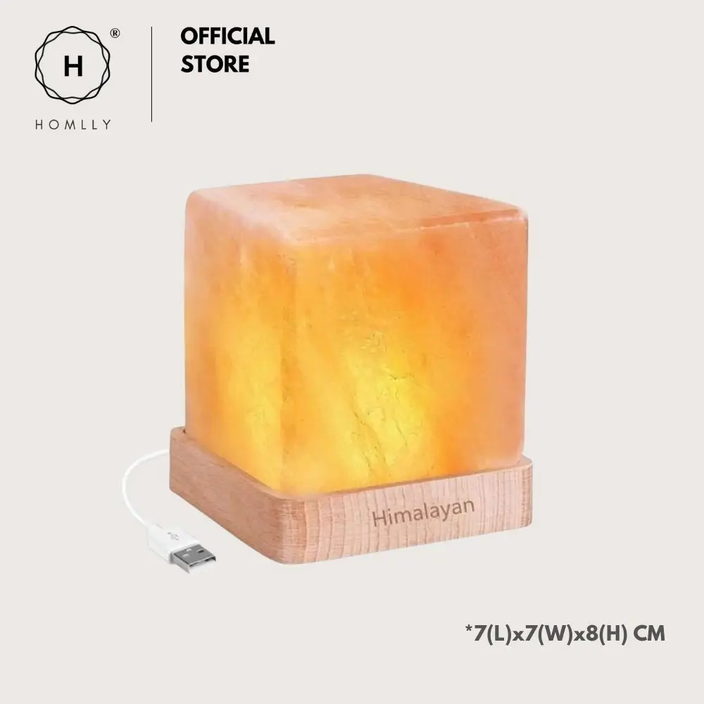 

LED Himalayan Salt Cube Lamp