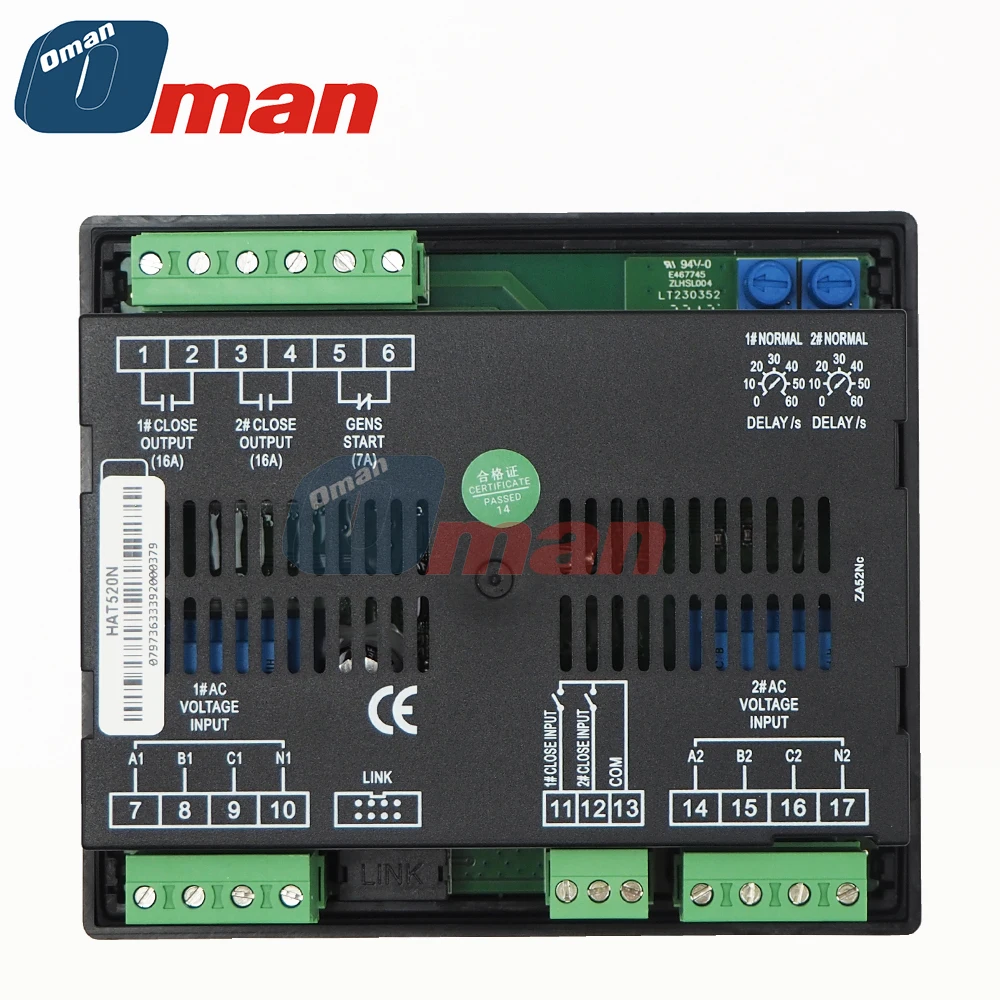 SmartGen Original HAT520N Diesel Genset Controller Suitable for NO Breaking ATS HAT530N