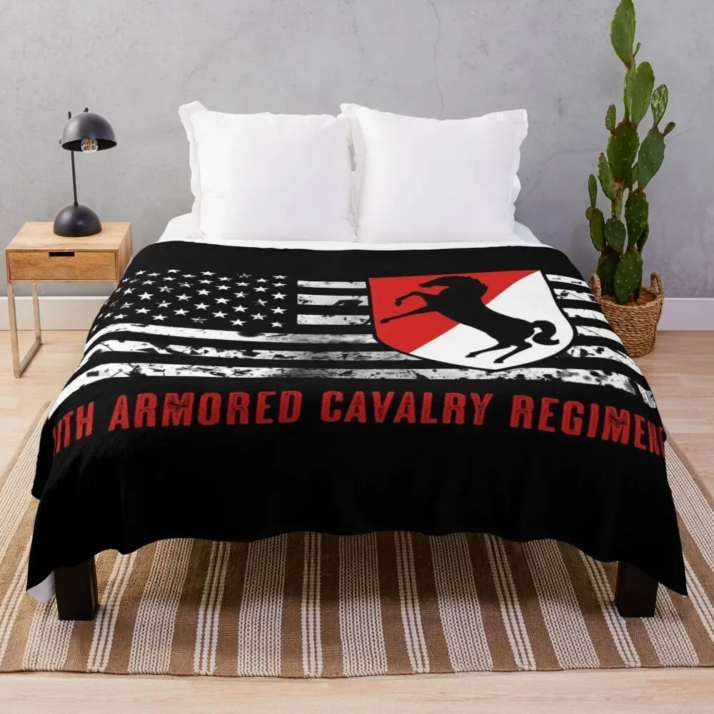 

11th Armored Cavalry Regiment Throw Blanket valentine gift ideas Thin warm for winter anime Blankets