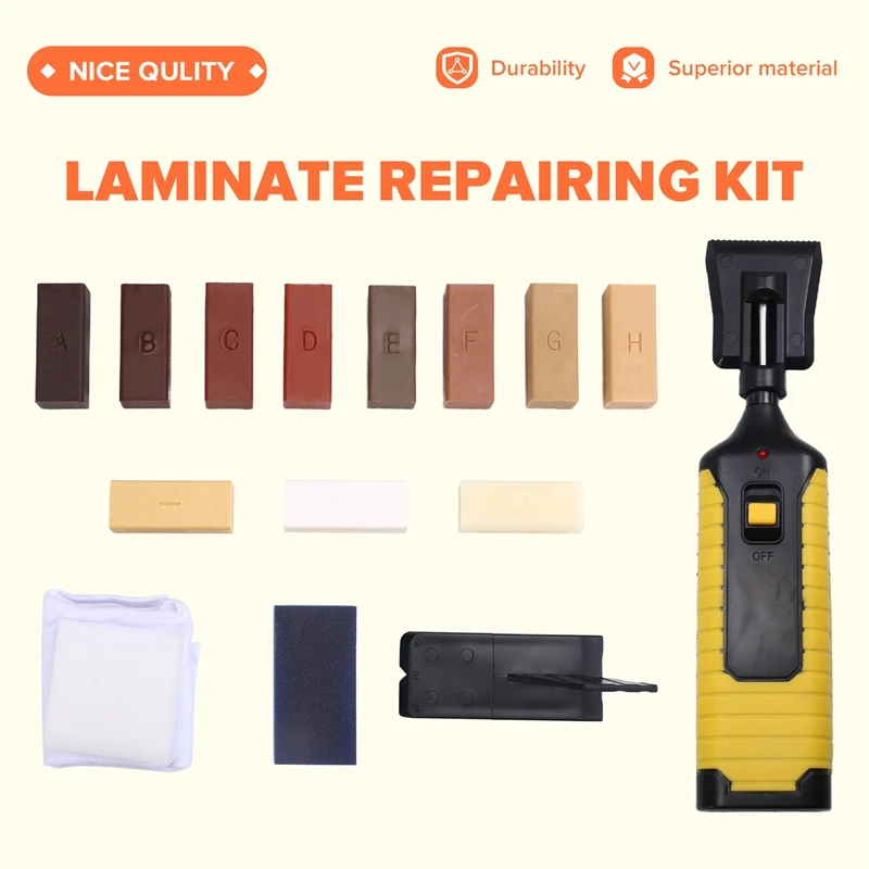 Wood Floor Furniture Scratch Repair Kit , Laminate Repairing Kit With Melting Tool For Cracked Stone Crack Chip Ceramic