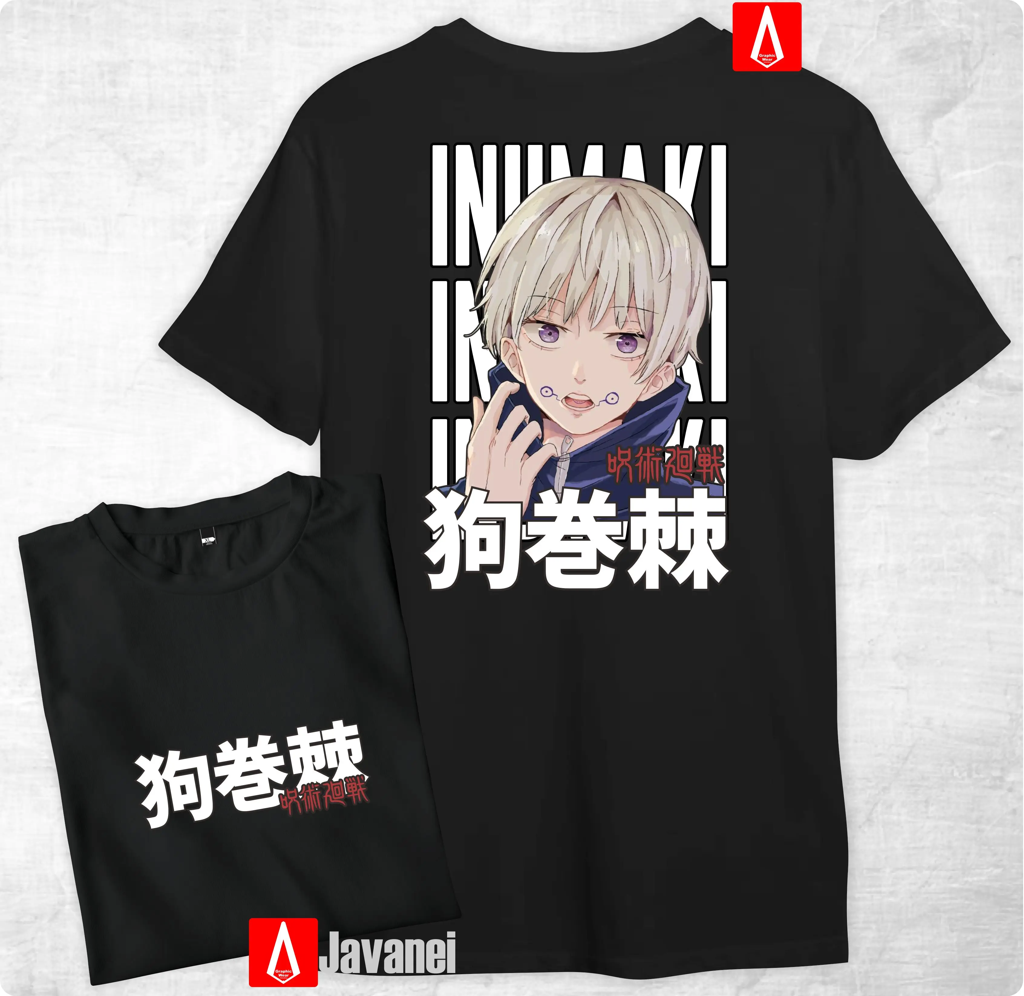 Anime Inumaki Toge Jujutsu Kaisen manga wibu japan distro cotton combed 30s javanei