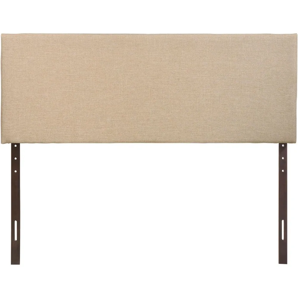 

Region Linen Fabric Upholstered Queen Headboard in Café