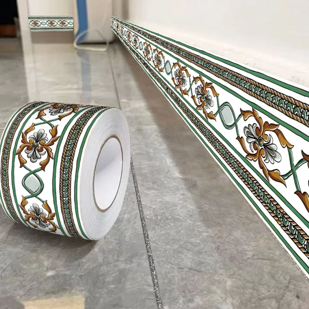 Fashion 10 Meter Wall Base Thickened Anti-collision Wall Sticker Self Adhesive Soft Corner Line Bedroom