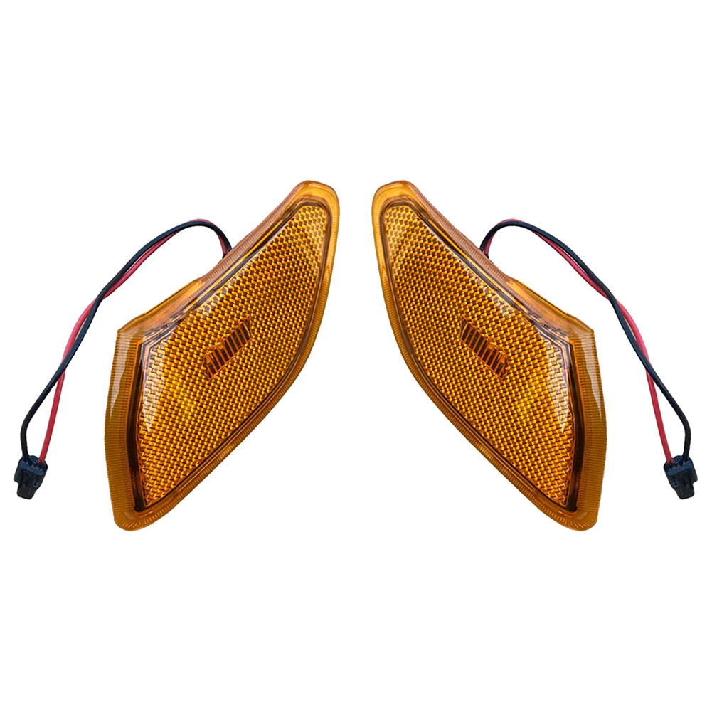 Fender Light Automotive Marker Light Easy Installation PC Material Wear-Resistant 12V Voltage ABS Material Amber Light