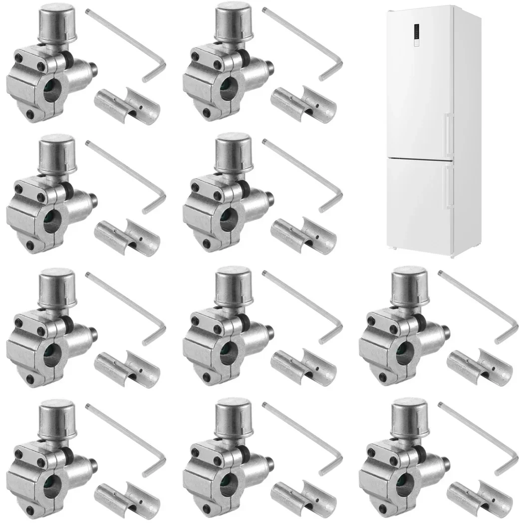 10Pcs Bullet Piercing Valves BPV-31 Piercing Valve For Refrigerators HVAC Compatible With 1/4 5/16 3/8 Inch Outer Diameter Pipes