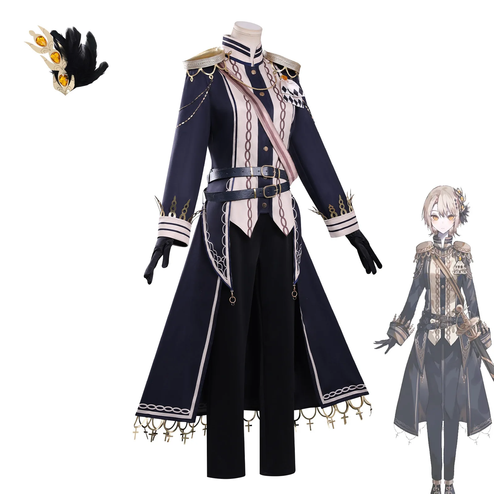 لعبة السحرية فتاة الساحرة المحاكمة هاسومي ليا تأثيري حلي شعر مستعار أنيمي ريا هاسومي لعب الأدوار الملابس للنساء بدلة الهالوين #3