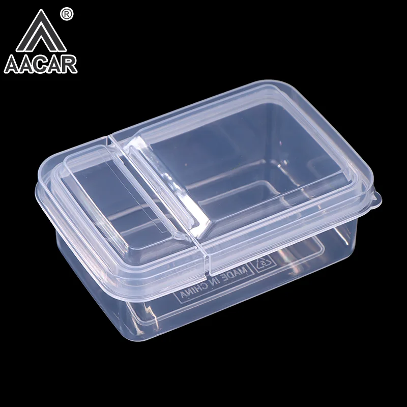 

Ins Transparent Flip Cover Storage Box Large Capacity Dustproof Box Gukaka Card Organizing Multifunctional Box
