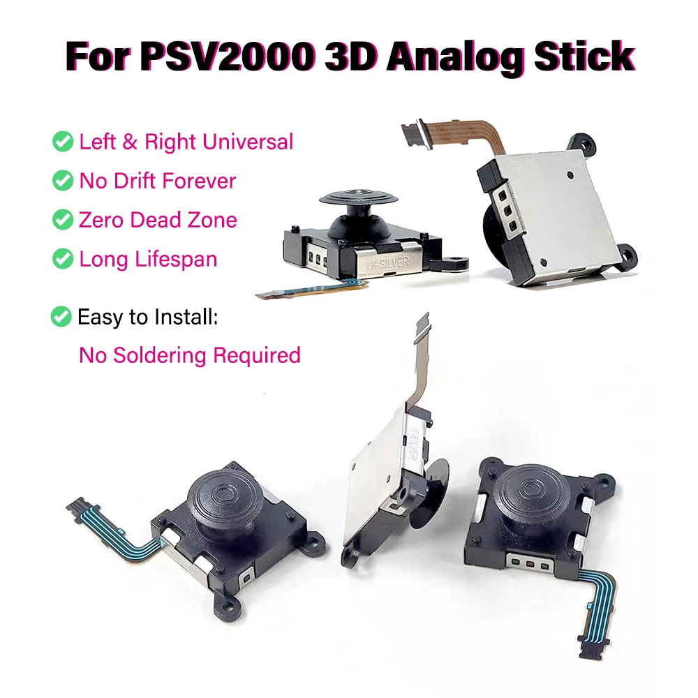 2/4/10 szt. K-Silver JP17 Analogowy Joystick 3D do PS Vita 2000 PSV2000 PS Vita Slim, Zamiennik, Anty-Drift — zdjęcie produktu 2
