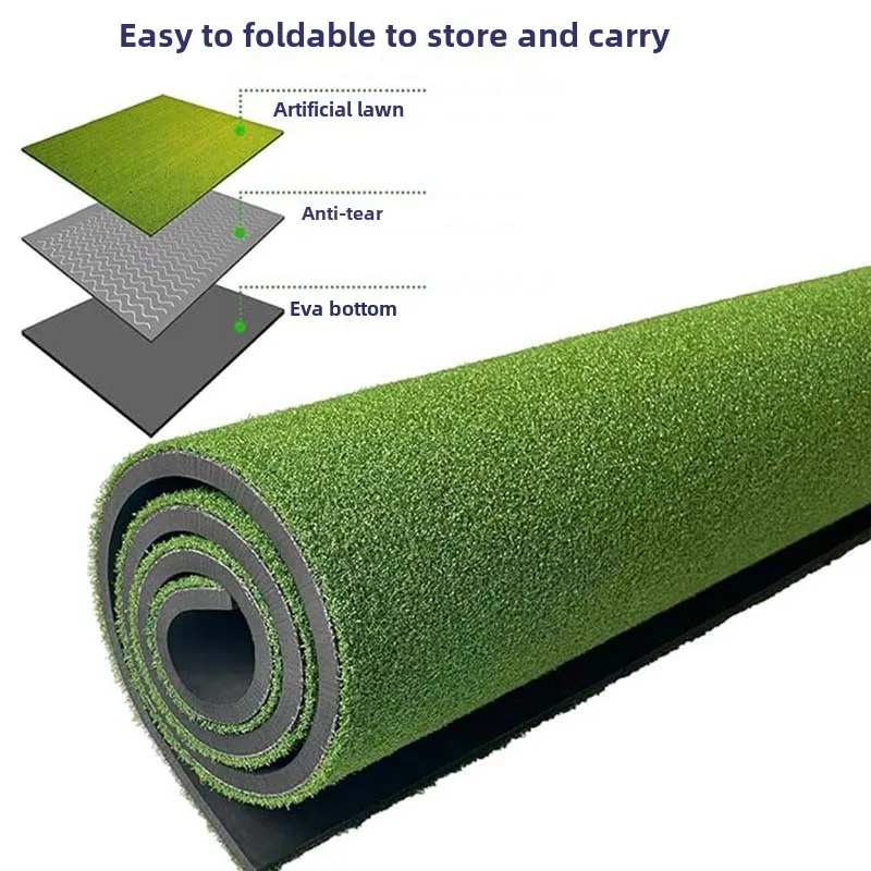 سجادات ضرب الجولف شديدة التحمل للتمرين في الهواء الطلق/الداخلية، أداة تدريب عشبية كثيفة من النخبة للمساعدة في الفناء الخلفي/المرآب/القيادة #2