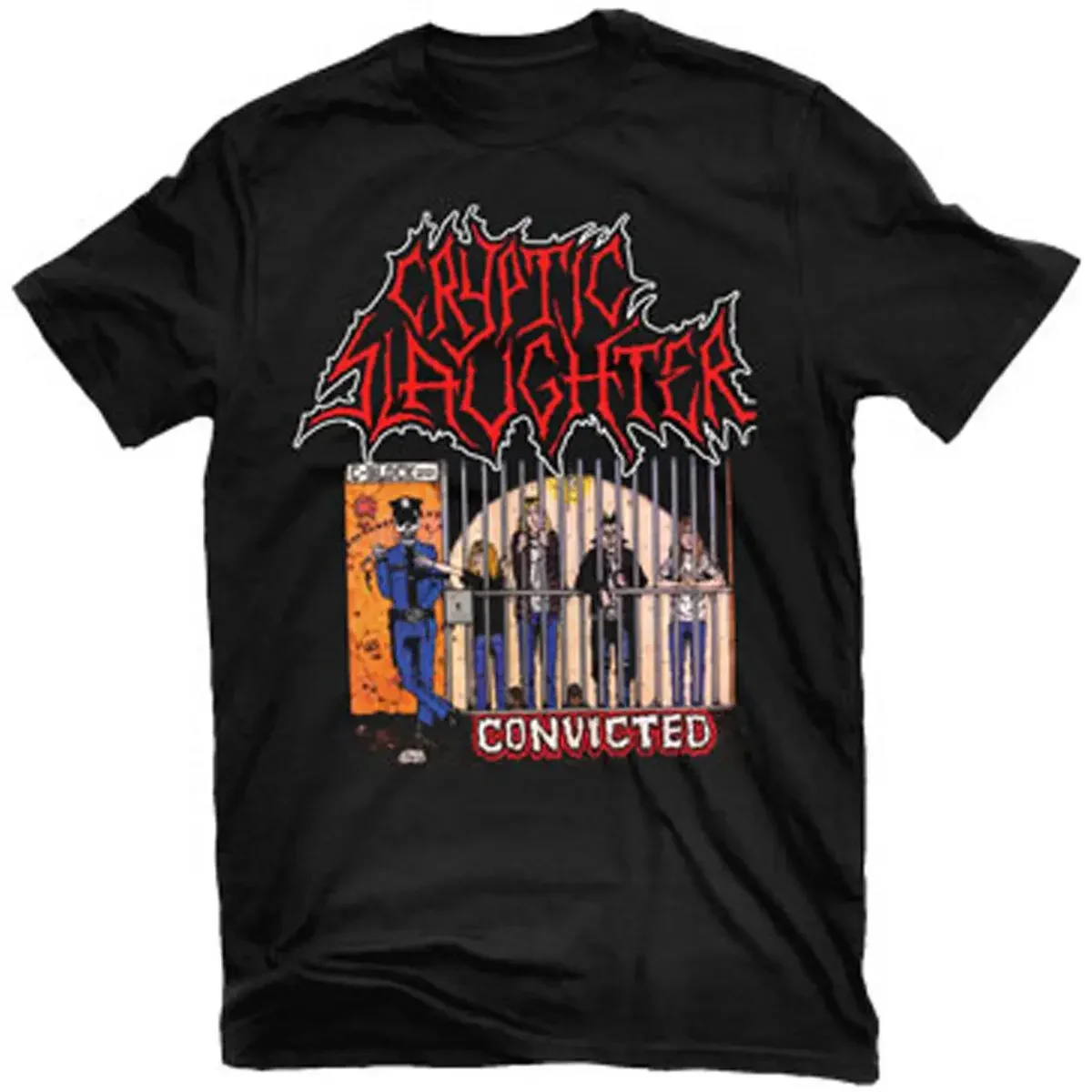 CRYPTIC SLAUGHTER Convicted T-Shirt NEW! Relapse Records TS4320