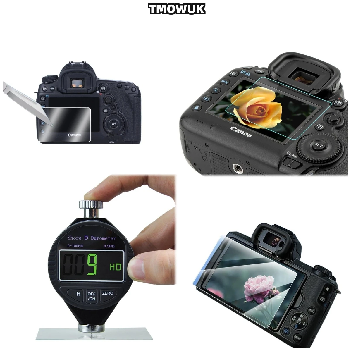 

For Canon 70D 80D 90D 7DIII 6DII 700D 750D 60D 77D 800D Ultra-Thin 9H Hardness HD Clear Tempered Glass LCD Screen Protective Fil