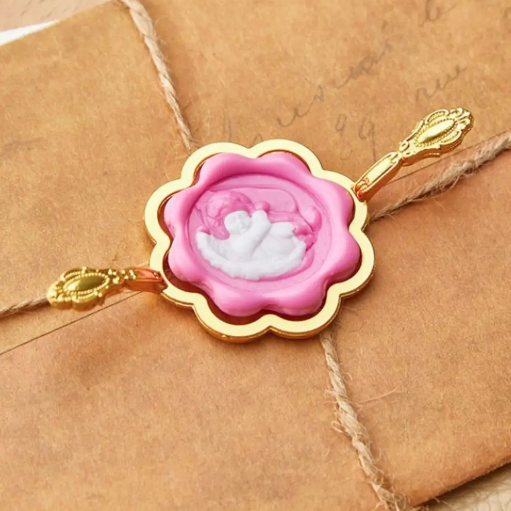 도구 봉투 약혼 스크랩북 왁스 씰 스탬프 링 왁스 링 모양 홀더 왁스 씰링 셰이퍼 씰링 왁스 몰드 홀더