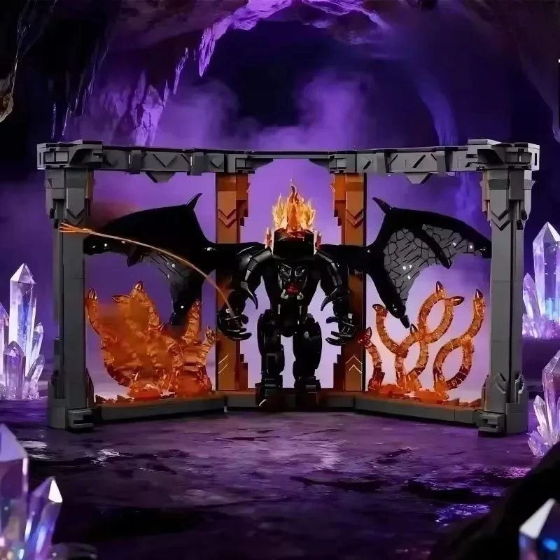 Nuevo 2026 10367 1201PCS El Señor de los Anillos: Balrog Book Nook Bloques de Construcción Escena Detallada en 3D Regalo de Cumpleaños Exquisito