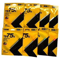 10pcs TAAN PRO ACE BT75S Badminton Racket String Durable Training String Badminton Racquet TB75 0.70mm 10M