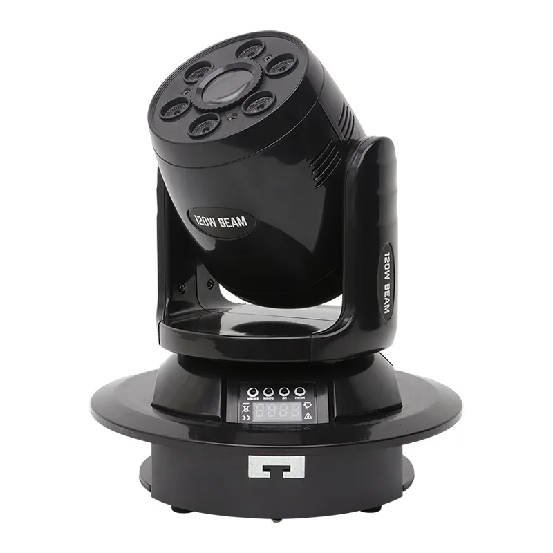 120W prism small steel cannon KTV moving head beam of light rotating led pattern spotlight ambient light stage light