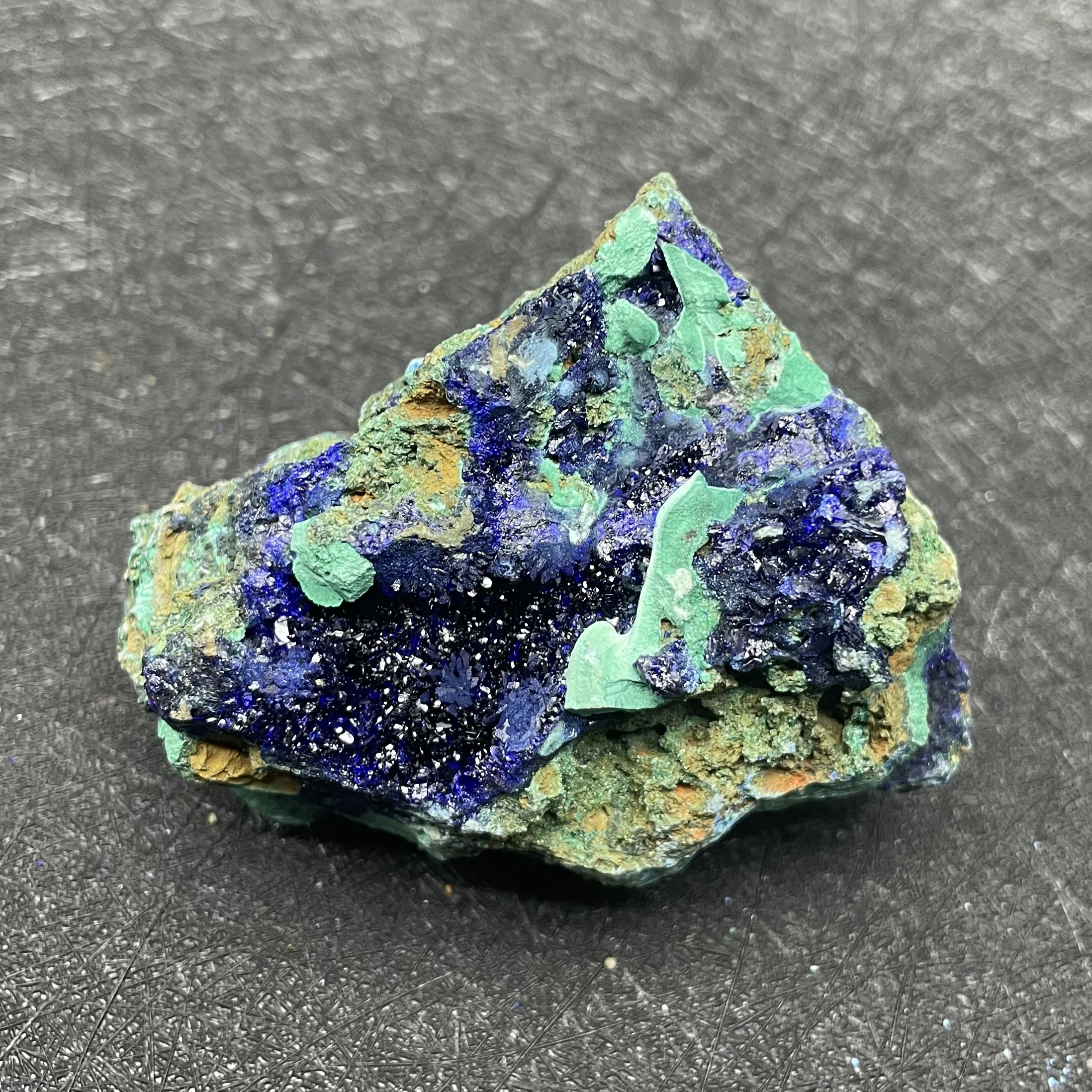 142g Natural Crystal Rock Raw Azurite Malachit Mineral Specimen Quartz Decor Polished Divination Healing Gift Reiki D33