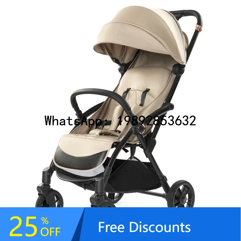 

Convertible Baby Stroller with One-Button Closure, Foldable Aluminum Alloy Baby Stroller