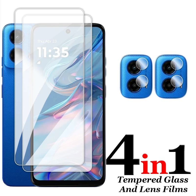 For Motorola Moto G45 Glass 6.5 inch Full Glue Clear Screen Protector For Moto G45 5G Tempered Glass For Moto G45 Lens Film