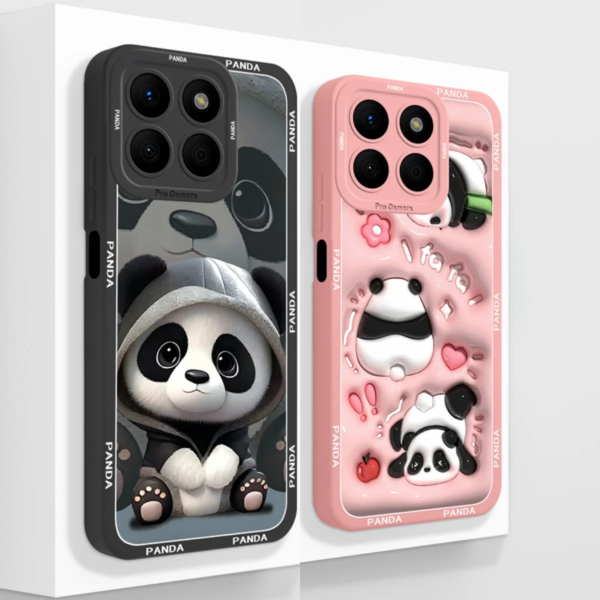 For Honor X8b Case For Honor X8A X8 Phone Back Cover Panda Baby Fundas Full Protection Soft Liquid Silicone Shockproof Bumper