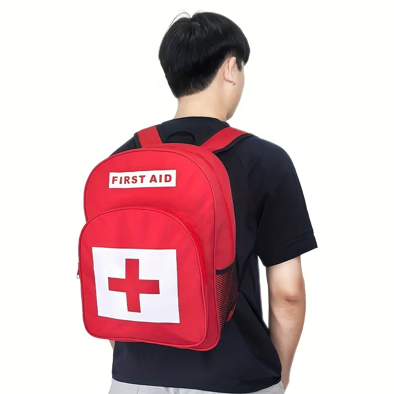المحمولة السفر كبير الطب الإسعافات الأولية مجموعة أدوات حمل حقيبة التخزين حقيبة النايلون حقيبة ظهر صغيرة الحقيبة الملحقات مجموعة #4