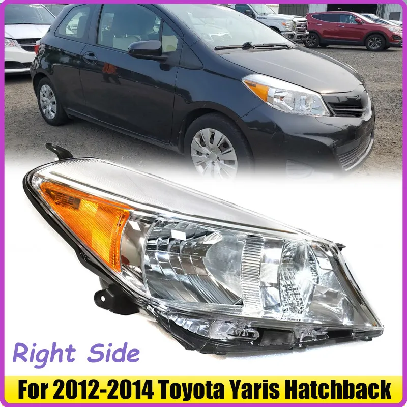 

Headlight Right Passenger Side For 2012 2013 2014 Toyota Yaris / Vitz Hatchback