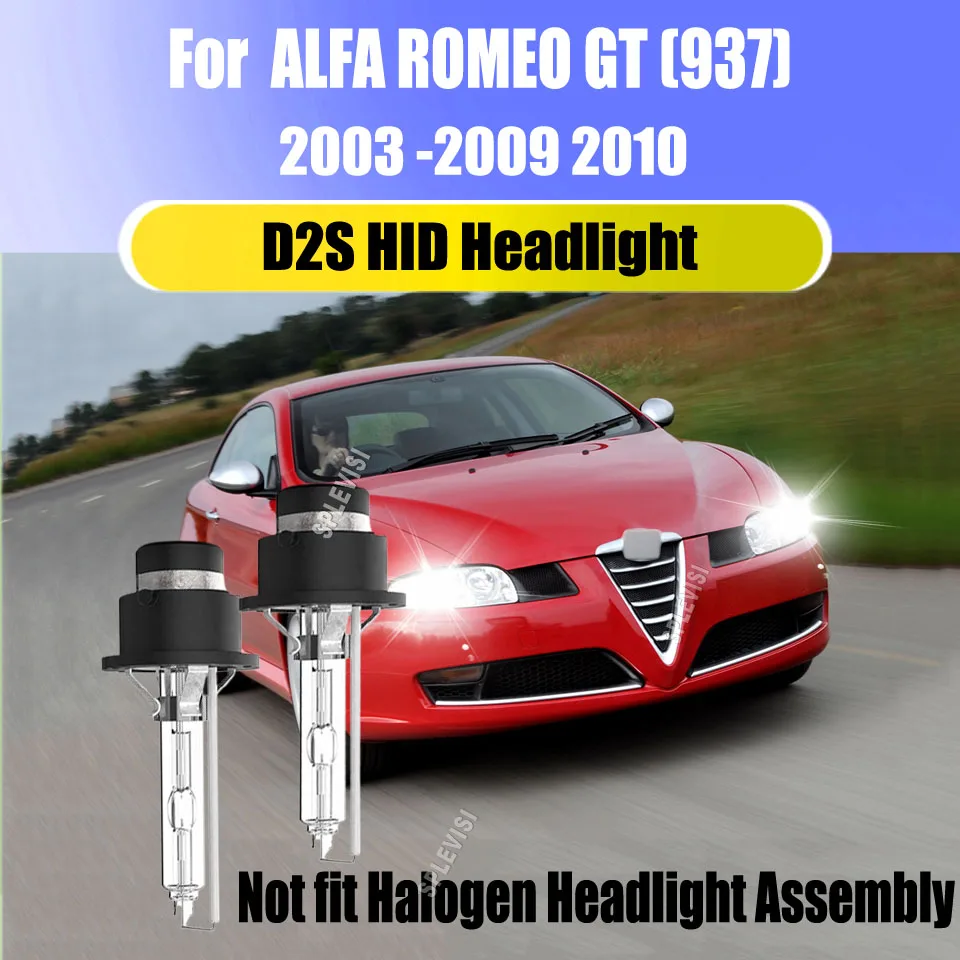 

D2S 35W Xenon 6000K Auto Lamp Car HID Headlight Bright White Conversion For Alfa Romeo GT (937) 2003 2004 2005 2006 2007-2010