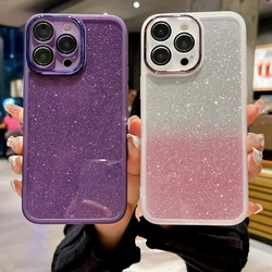 Glitter Phone Cover for Funda Xiaomi Redmi 12 12C 11A 10 10C 10A 9 9A 9C 9T A1 A2 Plus Cases Bling Silvery Shiny Protect Camera