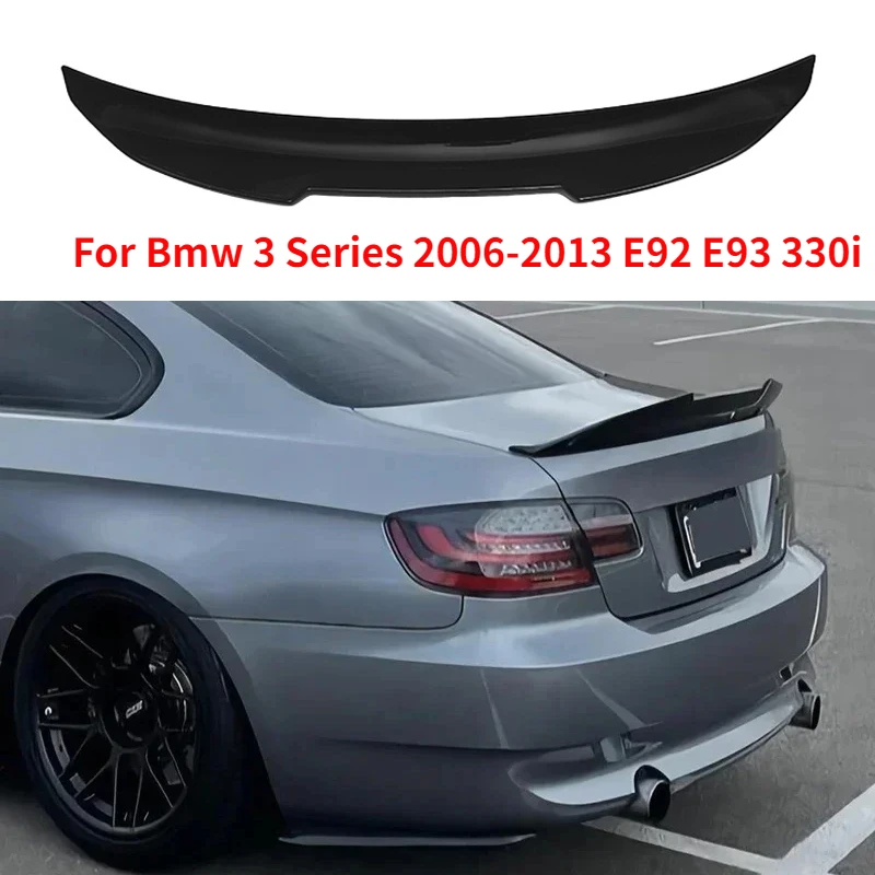 

Fit For Bmw 3 Series 2006-2013 E92 E93 330i 335i Rear Spoiler PSM Style Car rear Trunk Lip spoiler Wing Tail Wings Auto Parts