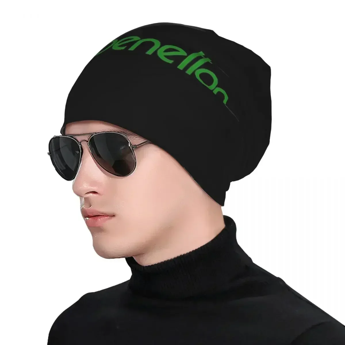 United Colors Of Benetton Warm Knitted Cap Hip Hop Bonnet Hat Autumn Winter Outdoor Beanies Hats for Men Women Adult