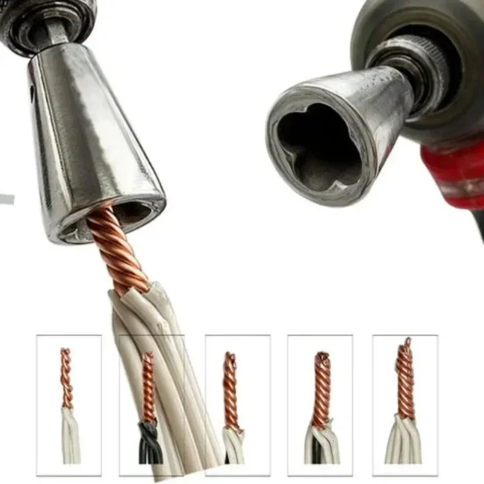 

Wire Twisting Tools Quickly Twister Electrician Artifact for Power Drill Drivers Twisted Connector Cable Device Multi-toolWrench